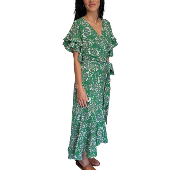 MAX STUDIO Floral Wrap Dress - Picture 5 of 6